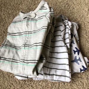 Aden & Anais Pajamas THREE 0-3month bundle